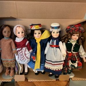 Vintage Effanbee Doll Lot, Porcelain Scottish doll